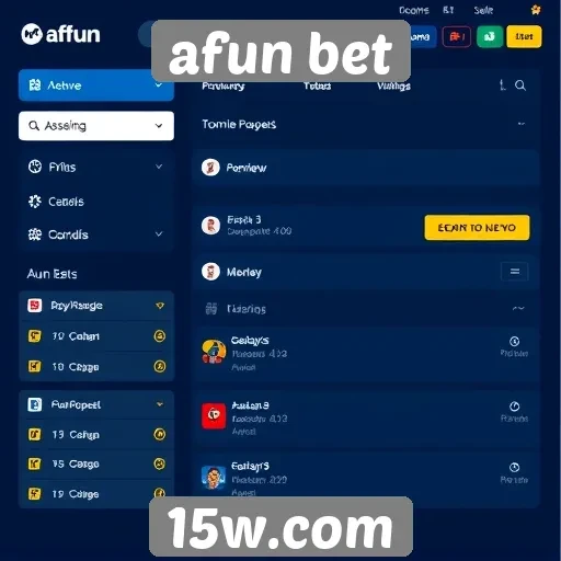 Novidades na interface do usuário afun bet